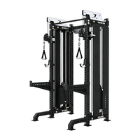TT 0016 Rack de squat multifonctionnel de qualité commerciale avec poulie fixe ultra-étroite 2-en-1