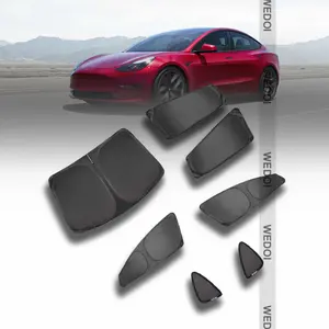 새로운 자동차 양산 테슬라 모델 3/X/S/Y 유리 지붕 양산 개인 정보 보호 필름 모델 Y 캠핑 방패 자동차 액세서리