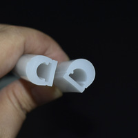 Bande lumineuse LED souple en silicone, tube néon circulaire lumineux à 180 degrés, 15*13 13*13, bande lumineuse en silicone