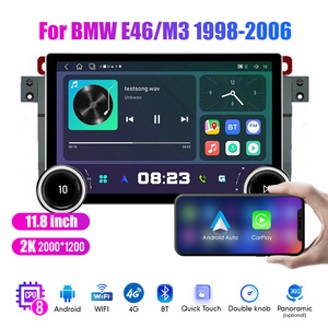 <span class=keywords><strong>Autoradio</strong></span> Android <span class=keywords><strong>2</strong></span> <span class=keywords><strong>Din</strong></span> pour <span class=keywords><strong>BMW</strong></span> <span class=keywords><strong>E46</strong></span>/M3 1998-2006, écran QLED 2K de 11,8 pouces, double bouton diamant, Android Auto, CarPlay - Product Image 4