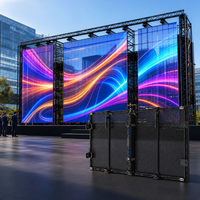 Écran LED transparent pour extérieur et intérieur 1000x500mm, luminosité élevée 5000cd, taux de rafraîchissement élevé, étanche IP65, profondeur de couleur 16 bits