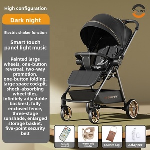 <span class=keywords><strong>Passeggino</strong></span> per Neonati con Posizioni Reclinabili, Culla Elettrica Oscillante, Leggero e Pieghevole, Bidirezionale, per Neonati e Bambini, in Metallo - Product Image 6