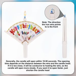 Bougie d'anniversaire fantaisie avec ventilateur, bougies clown surprise pop-up, décorations de gâteau, bougies amusantes, bougies à effets spéciaux, fournitures pour fête d'anniversaire - Product Image 4