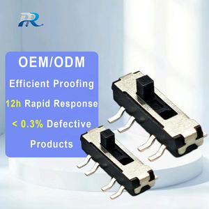 8-pin 3-מיקום מיני שקופיות toggle מתג dc12v 50ma 50,000 מחזור חיים שחור - Product Image 6