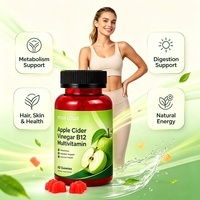 Gommes multivitaminées au vinaigre de cidre de pomme B12 60 pièces - Soutien digestif et métabolique