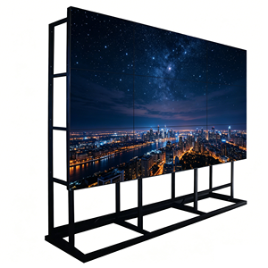 ZGS 55 Inch 2x2 3x3 LCD Splicing Screen Advertising <b>Player</b> Monitor 0.88mm Narrow Bezel Anti-Glare 500cd/m Brightness Third-Party - Product Image 1