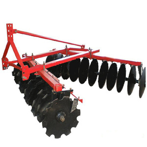Disc Harrow Farm <b>Cultivator</b> Red 12 Discs High Productivity For Tractor Use - Product Image 1