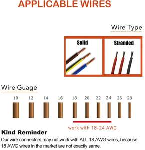 Conectores de Empalme de Cables de Bajo Voltaje YXY, Conector en T de Soldadura Rápida, Conector de 1 Pin Sólido para Cable de 24-20 AWG - Product Image 3