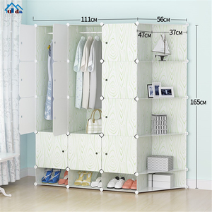 حار بيع لوحة PP مكعب بلاستيكي خزانة للأطفال - Product Image 2
