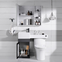 Petit évier de salle de bain, pièce de nouveau Design, économie d'espace, lavabo avec toilettes