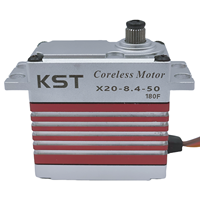 Moteur CC sans noyau KST X20-8.4-50 180F avec engrenage métallique, servo numérique et récepteur GPS, fabriqué en Chine continentale