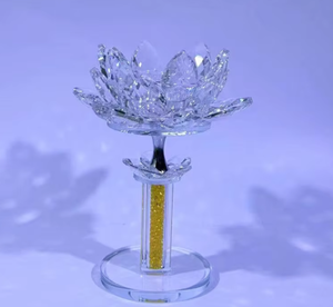 Venta Directa de Fábrica, Portavelas de Cristal Hecho a Mano con Diamantes de Colores, Lámpara de Ghee, Ofrenda de Templo, Luz Eterna - Product Image 3