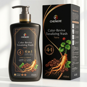 Champú Tinte <span class=keywords><strong>para</strong></span> el Cabello Negro de Marca Privada OEM 3 en 1 <span class=keywords><strong>para</strong></span> Cubrir <span class=keywords><strong>Canas</strong></span>, Coloración Capilar Semipermanente Instantánea <span class=keywords><strong>para</strong></span> Hombres y Mujeres - Product Image 1