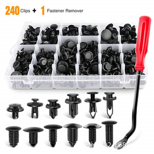 Juego de 240 clips de sujeción automotrices para Toyota, Honda, Ford, retenedores de plástico para parachoques y guardabarros con herramienta - Product Image 3