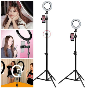 Lampada da scrivania con staffa pigra Live Stream <span class=keywords><strong>Light</strong></span> LED Circle Selfie Ring <span class=keywords><strong>Light</strong></span> con supporto flessibile per telefono cellulare - Product Image 2