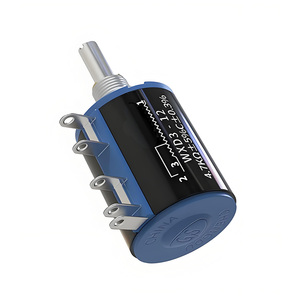 Potenciómetro bobinado de 10 vueltas, 2W, 1K Ω/<span class=keywords><strong>2.2K</strong></span> Ω/4.7K Ω/10KΩ, resistencia variable industrial de precisión, 1K, 2W, 1K - Product Image 4