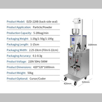 DZD-220B Machines d'emballage automatiques de café moulu de graines de sucre d'amande à petite échelle en vente à Dubaï