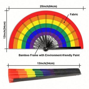 Éventail pliant en bambou noir personnalisé avec impression sur mesure pour décoration - Product Image 4