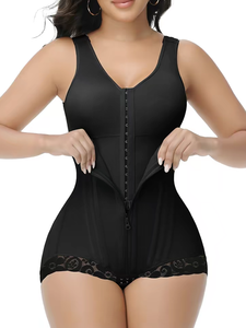 Faja Postquirúrgica de Liposucción Etapa 2 con Encaje, Antideslizante, Moldeadora de Muslos, Busto Abierto, Ganchos en la Entrepierna y Malla para Levantamiento de Glúteos - Product Image 1