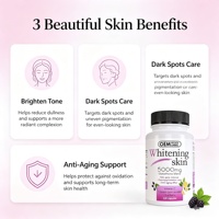 LUVVITA Capsules de glutathion et de vitamine C personnalisées en gros pour éclaircir la peau, antioxydantes, pour les soins de la peau des femmes, éclaircissantes, HALAL