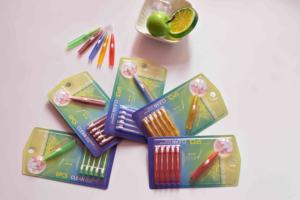 Cepillo Interdental 6 <span class=keywords><strong>Tamaños</strong></span> Tirantes Cepillo Palillos de dientes con cerdas Cabezas de hilo dental flexibles <span class=keywords><strong>Cepillos</strong></span> dentales Entre los dientes Goma - Product Image 5