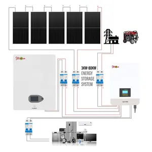 Полная система 5 кВт автономная Солнечная система дома цена 10 кВт гибридная солнечная панель для домашней солнечной системы pv