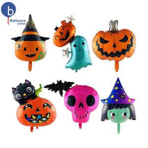 Halloween bruja fantasma gato calabaza carnaval suministros lindo decoración forma Balon fiesta globos de aluminio - Product Image 1