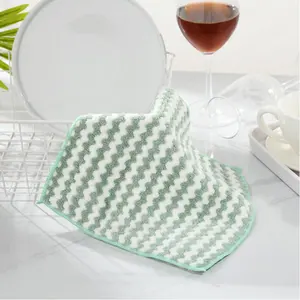 Novo estilo venda quente xadrez prato toalha microfibra prato toalha atacado prato toalhas