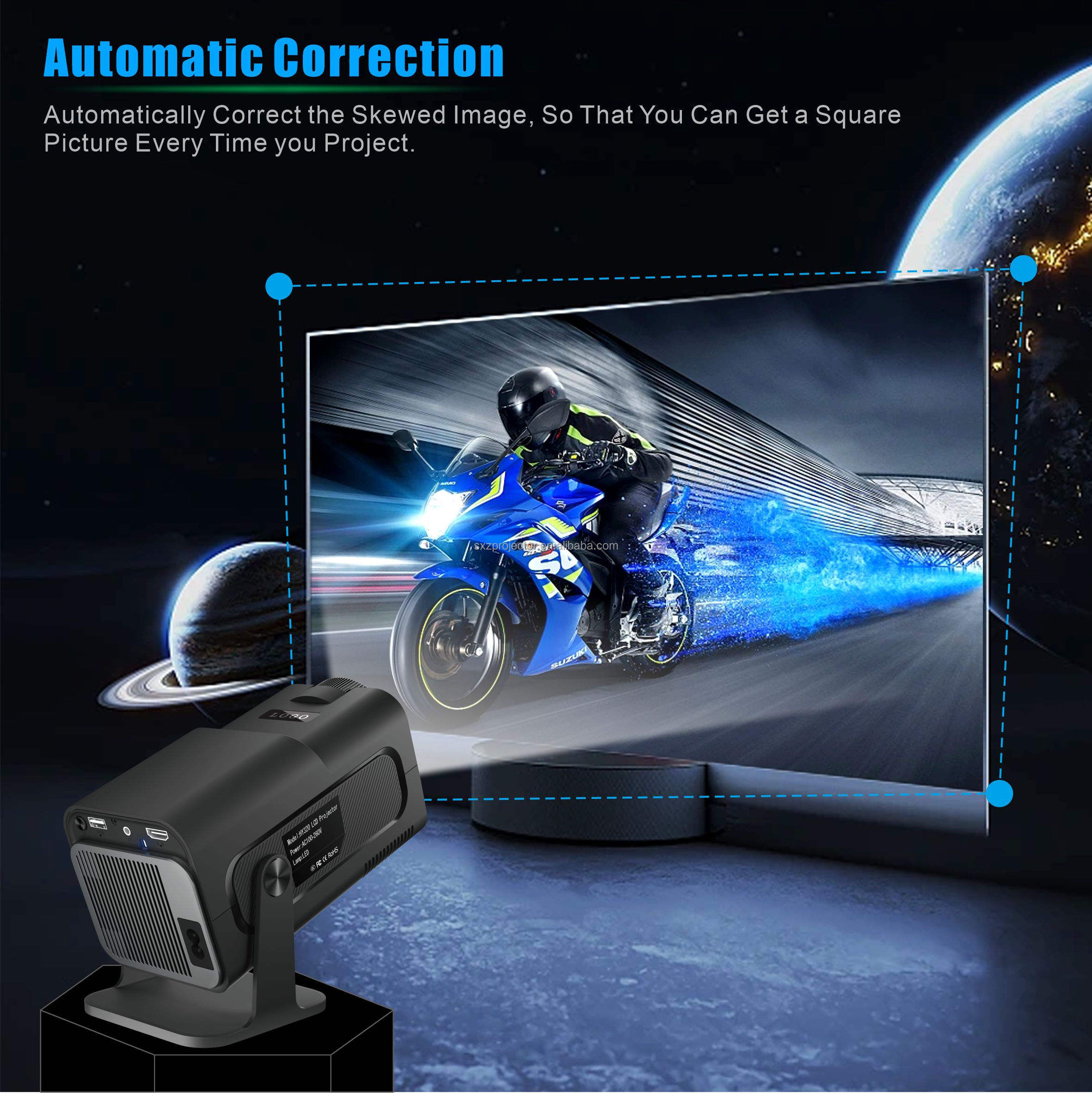 HY320ミニプロジェクター (HY320 Mini projector) Amazon.com: HY320 Mini 4K 200 ANSI Projector with WiFi 6 and