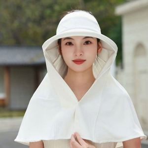 Sombreros de verano para mujer, protección solar, sombrero de pescador con gran paño protector, sombreros para ciclismo y equitación - Product Image 2