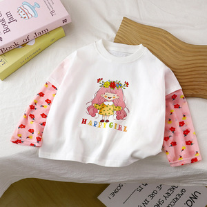 <span class=keywords><strong>Camiseta</strong></span> Unisex de Manga Larga Estilo Coreano con Protección Solar, de Algodón que Absorbe la Humedad, con Estampado de Dibujos Animados, Verano 2025, Patchwork para Bebé - Product Image 3