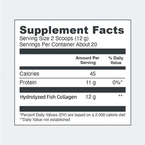 Complément alimentaire en poudre de collagène marin de haute qualité pour favoriser la santé des articulations, collagène hydrolysé pour adultes - Product Image 3