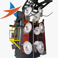 Machine de sablage automatique de type cintre LP pour l'élimination de la rouille Nettoyage de la surface des roues de voiture Moteur de bicyclette