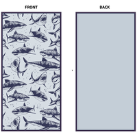 Serviettes de plage en microfibre personnalisées ECO en promotion – Design sur mesure, impression réactive, grand logo jacquard, portables pour la plage
