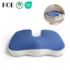 Cuscino in Memory Foam per Sollievo dal Dolore Sciatico e del Coccige, Cuscino per Sedile Auto con Correzione del Dolore al Coccige, Cuscini Lombari e per Seduta - Product Image 1