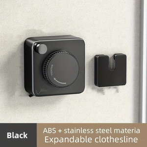 Séchoir à <span class=keywords><strong>Linge</strong></span> Rétractable Économiseur d'Espace pour Balcon Chambre Salle de Bain - Product Image 3