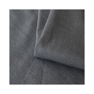 Vente chaude teint réactif 340 G/M <span class=keywords><strong>77</strong></span> Polyester 17 Viscose <span class=keywords><strong>6</strong></span> Spandex tissé sergé 4 voies tissu extensible pour les femmes - Product Image 2