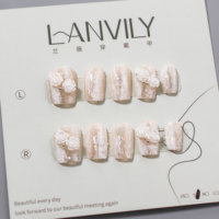 RONIKI Ongles artificiels press-on peints à la main de qualité supérieure, design exclusif personnalisé, ongles faits main, faible MOQ, commerce de gros mondial