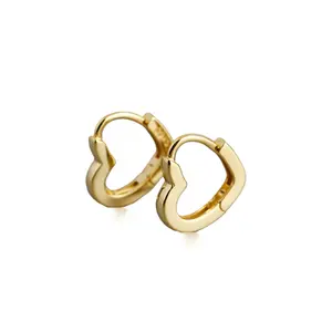 New Love Ear Buckle Gold Filled Jewelry Earrings Fashion Design Ear Ring 18K Gold Plated Thick Stud Earrings For Men And Women
