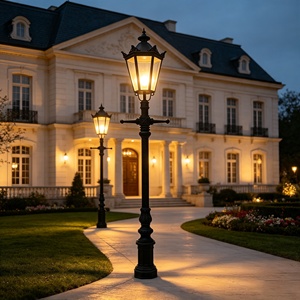 Lámpara LED de Jardín de Estilo Retro Europeo, Resistente al Agua, IP65, Iluminación Decorativa para Exteriores - Product Image 6