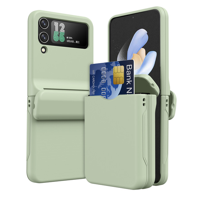 For Samsung Galaxy Z Flip 7 6 5 4 3 Case Full Body Hinge Protection Cover with Card Slot Skin-friendly Case for Samsung  Z Flip8
