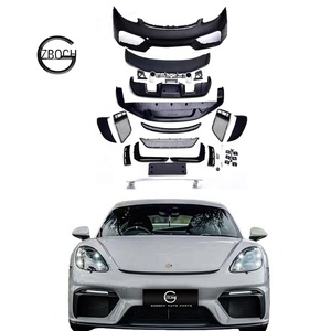 Kit Carrozzeria GT4 per <span class=keywords><strong>Porsche</strong></span> <span class=keywords><strong>718</strong></span> 982 Cayman Boxster 2016+ con Paraurti Anteriore, Diffusore e Spoiler - Product Image 1