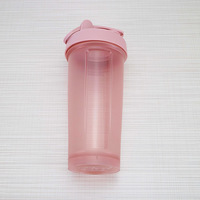 Botella Mezcladora de Plástico Promocional Económica con Logotipo Personalizado, Libre de BPA, Ligera, para Gimnasio, 400ml 600ml 1000ml, a Prueba de Fugas, al por Mayor, OEM