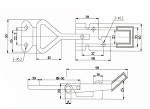 Nhiệm Vụ Nặng Nề Lớn Không Gỉ Chuyển Đổi Chố<span class=keywords><strong>t</strong></span> Lớn Loại Chố<span class=keywords><strong>t</strong></span> Chuyển Đổi Kẹp - Product Image 6