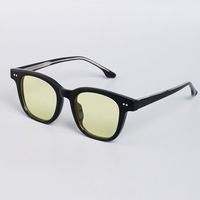 Gafas de Sol Retro TR90 con Montura Óptica, Lentes Amarillas, Rojas y Naranjas, Diseño Personalizado con Logotipo, Unisex, con Bloqueo de Luz Azul, a la Moda