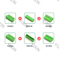 Bloc de bornes à vis pour PCB 15EDGK+VC/RC-3.81mm, connecteur de fil mâle/femelle 2-24 broches