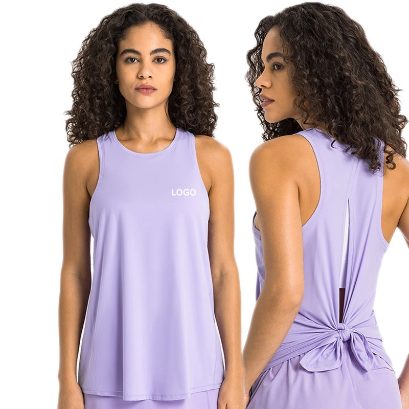 Women's Summer Tank Top for Gym Yoga Soft Quick Dry Vest Women's Fitness Yoga Sleeveless Running Breathable Loose Sports T-shirt