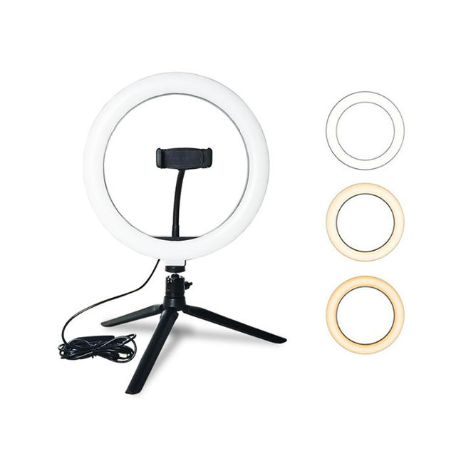 6 8 10 12 Inch Remote Control Dimmable Selfie RGB LED Ring Light With Tripod Stand for Makeup Video Live Studio