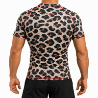 Rashguard de Combat No-Gi BJJ MMA Arts Martiaux Homme Jiu Jitsu Personnalisé Manches Courtes – Rashguard BJJ Jiu Jitsu Brésilien