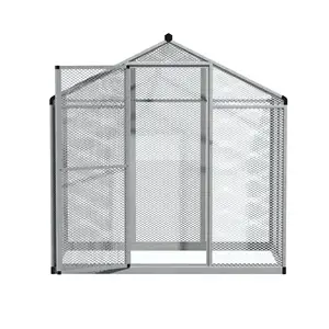 Vente en gros Cage à oiseaux pour perroquet perruche en métal d'extérieur Grandes cages d'élevage d'oiseaux